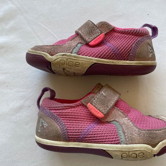 Plae Ty Pink Silver Sneaker size 6.5 - Picture 3 of 8